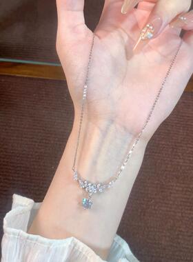 「紫藤之星」纯银s999女款项链2025新款麦穗莫桑生日礼物女生