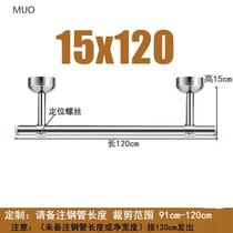 Custom thickened balcony clotheshorse stainless steel stationary clothes hanger Single-pole type cool hanging clothes pole top fitting sun-clotheshorse