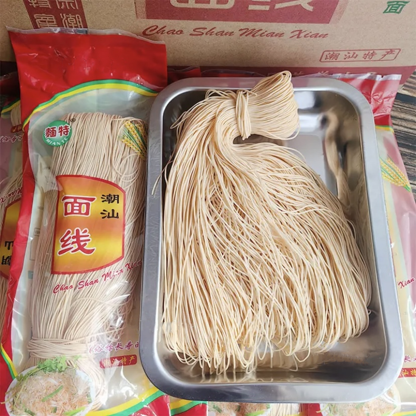 正宗潮汕特产普宁咸面线咸面条手工挂面325克米线潮州客家长寿面 - 图2