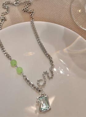 棉左女ins章鱼海星拼接镶钻项链