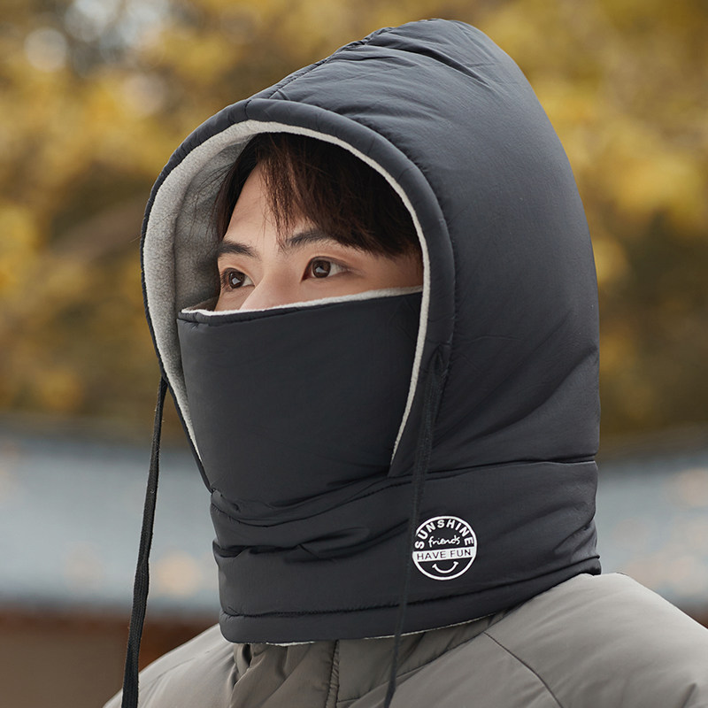 帽子男冬季骑行电动车加绒棉帽女防风防寒面罩保暖护耳围脖头套帽,淘宝优惠券,粉丝福利购,淘宝优惠卷
