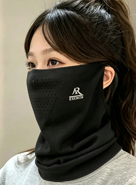 冬季女款挂耳防风保暖围脖骑车