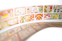 (Story Line) Taiwan Hello Studio Window Edge Eating Tea Shop PET Adhesive Tape Collage Material