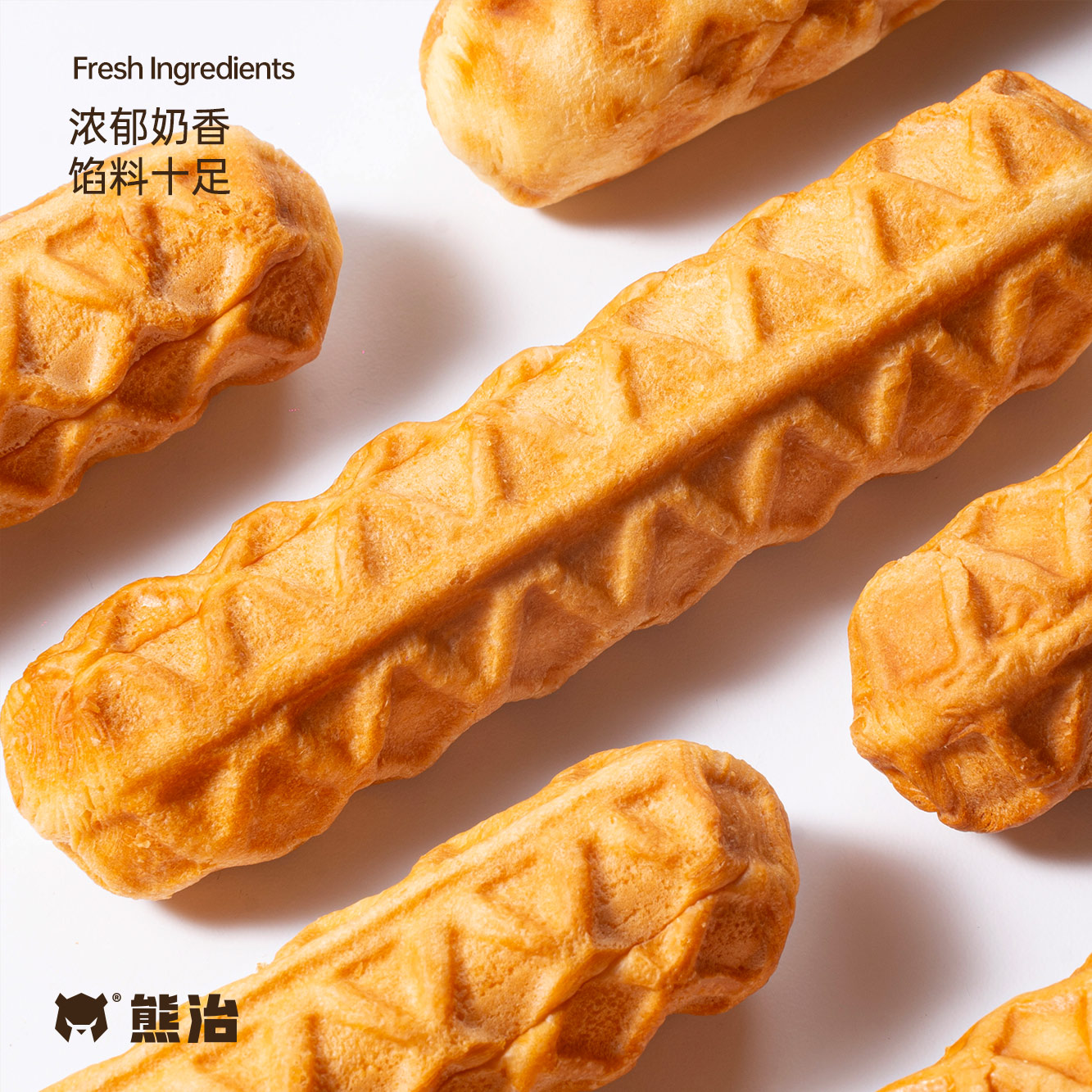 熊治华夫手撕棒面包吐司早代餐营养甜品糕点健康下午茶休闲零食品