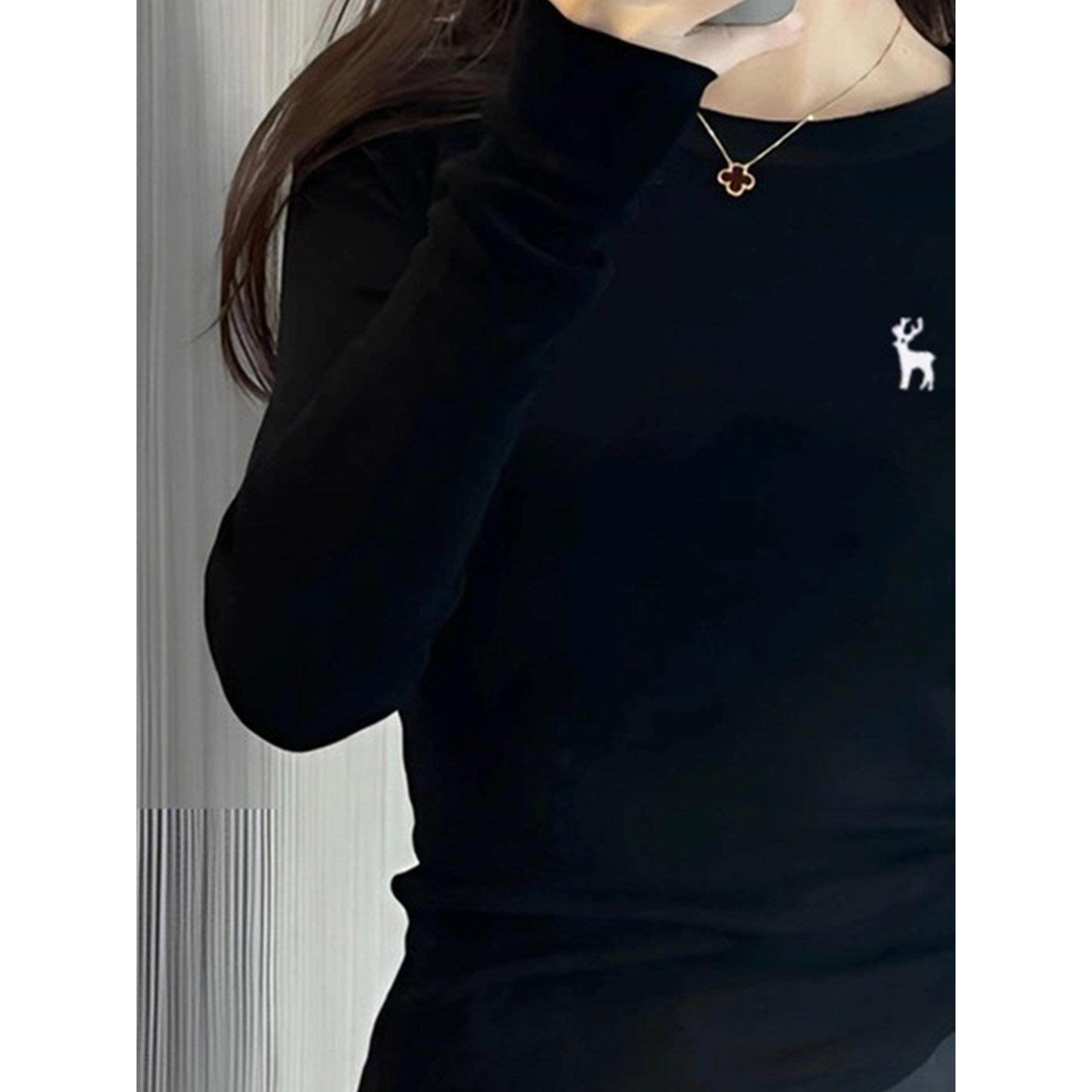 灰色长袖针织打底衫女2025新款秋冬内搭修身毛衣轻熟巨好看的上衣,淘宝优惠券,粉丝福利购,淘宝优惠卷