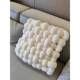 MOMO HOME Nordic ins pillow square braided chair cushion sofa backrest plush pillow