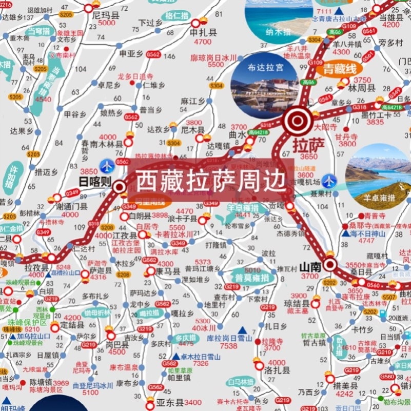 西部自驾攻略地图318川西青藏2022川藏线滇藏新藏线阿里丙察察西 - 图1