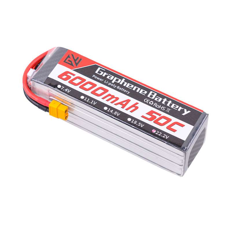 GWRC航模电池6000MAH  50C 2/3/4/6s  7.4/11.1/14.8/22.2v 穿越 - 图0