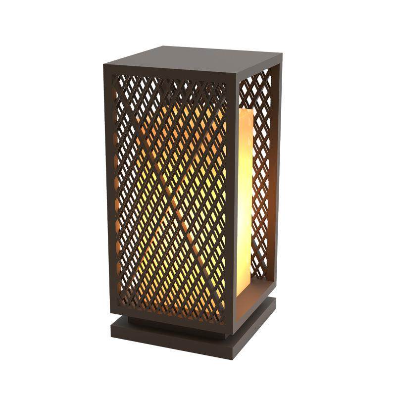 墙头围墙灯中式方形柱头灯草坪灯大门花园别墅户外仿云石庭院灯,淘宝优惠券,粉丝福利购,淘宝优惠卷