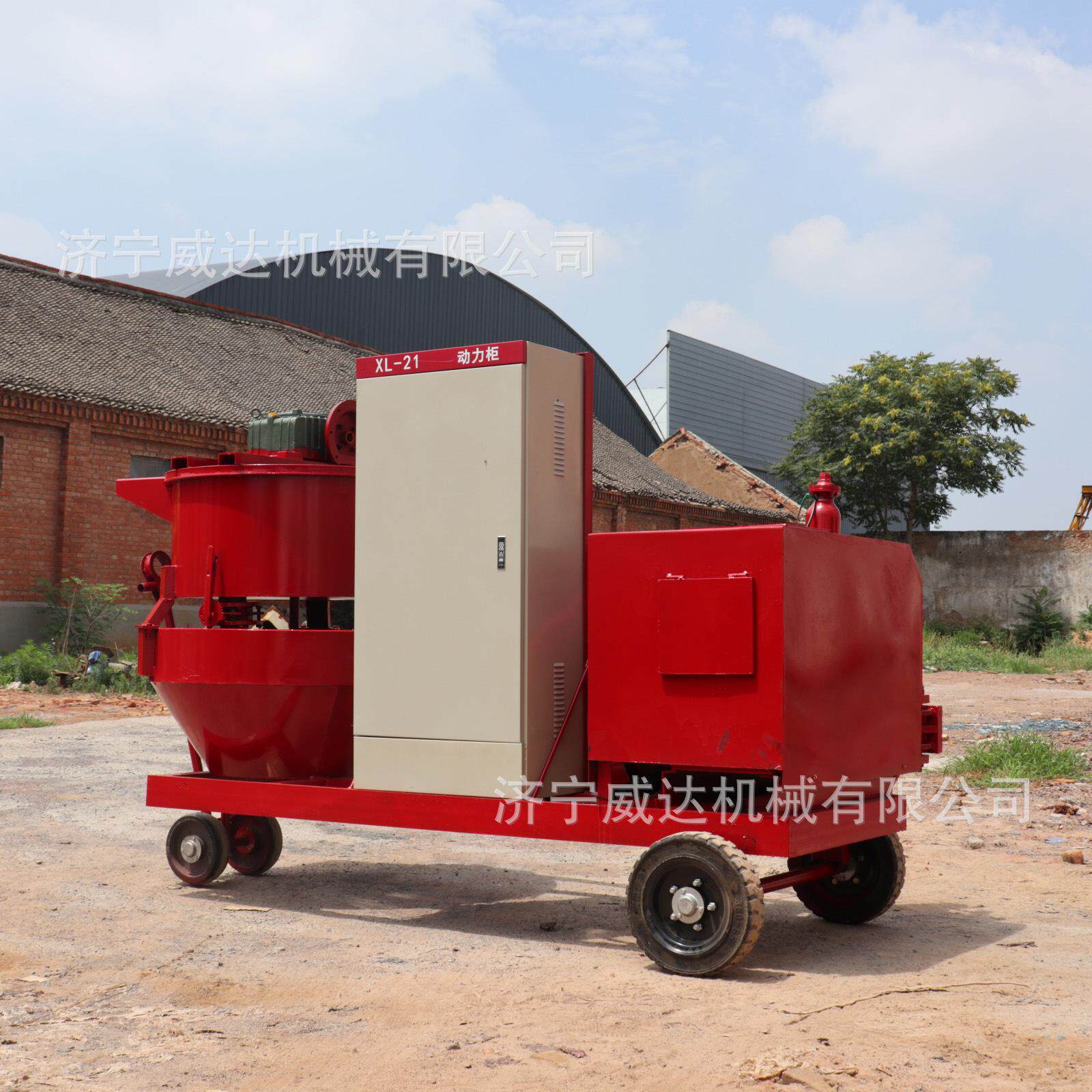 Second lining vault with mold grouting machine intelligent flow monitoring grouting machine tunnel lining mixing and grouting all-in-one machine