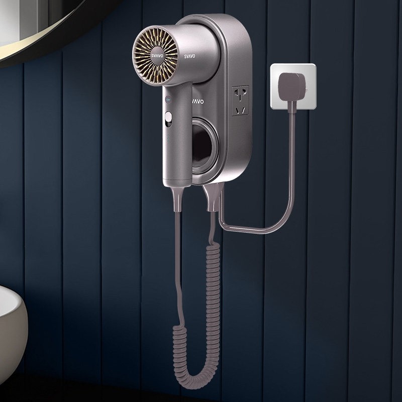 壁挂式电吹风机酒店宾馆家用浴室吹风筒挂壁式干发器卫生间负离子,淘宝优惠券,粉丝福利购,淘宝优惠卷