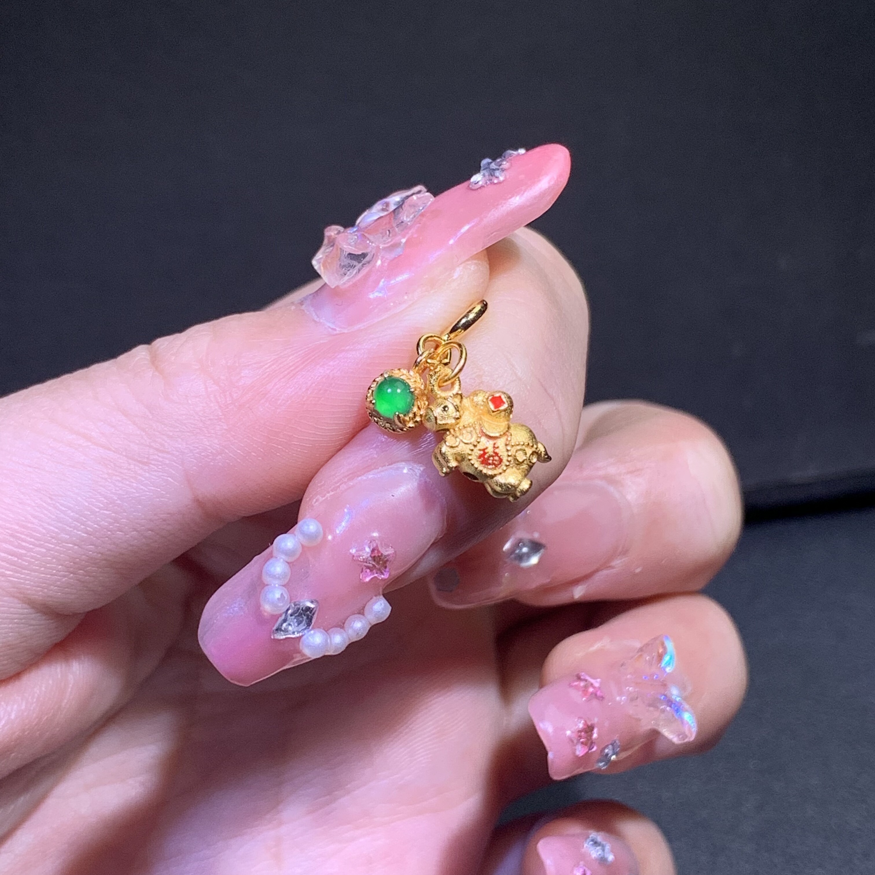 2026马年A货翡翠冰绿蛋面马上有福有钱精美百搭小滴溜DlYS925银,淘宝优惠券,粉丝福利购,淘宝优惠卷