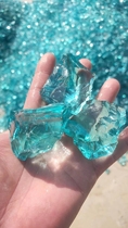 glass stone chunks and paved glass stones of various types of glass block glass sand