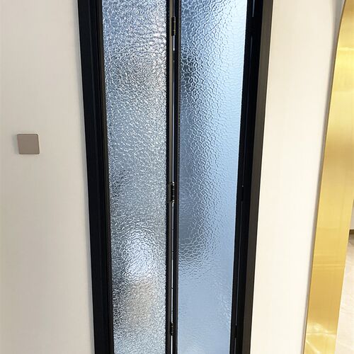 折叠门 钢化玻璃无下轨移门 卧室客厅餐厅卫生间隔断推拉门厨房间 - 图2