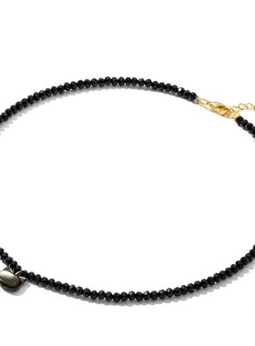 超萌猫咪水晶项链女n百搭小众设计高级感锁骨链不掉色吊坠饰品