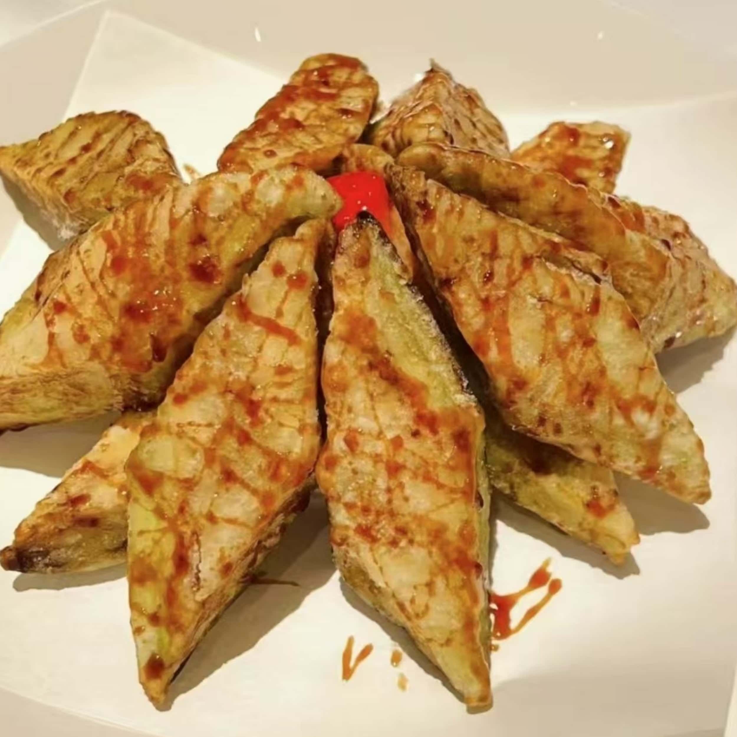 优铭冰川茄子脆皮裹粉油炸小吃230g酒店餐厅特色菜私房菜商用食材,淘宝优惠券,粉丝福利购,淘宝优惠卷