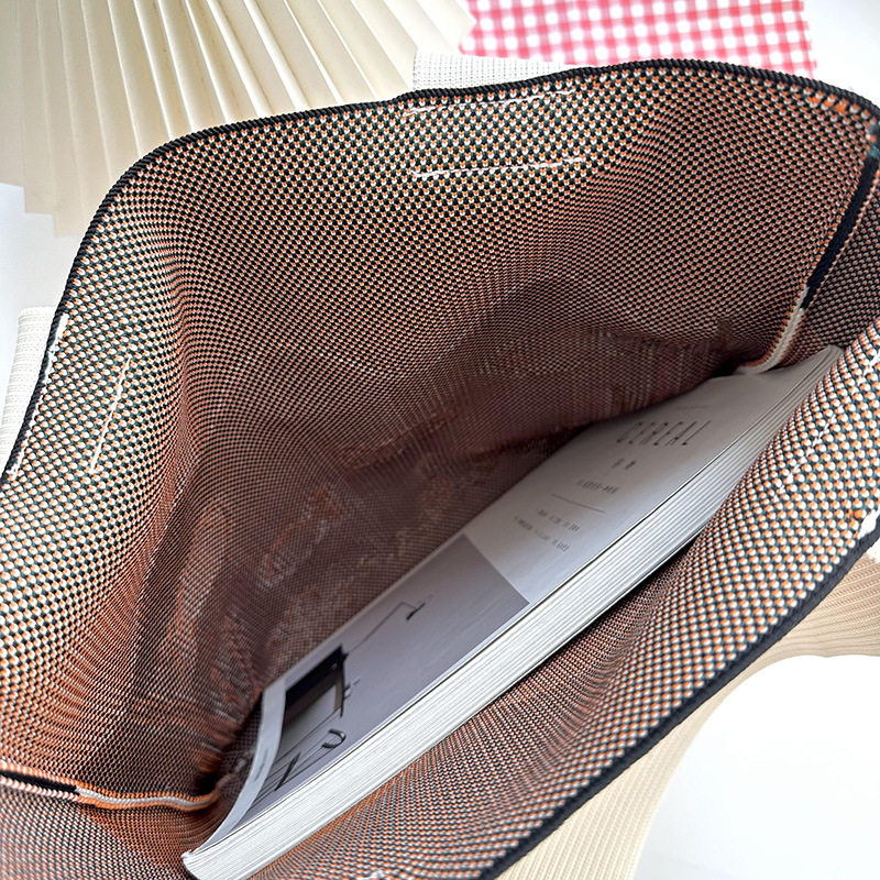 可爱手提包女韩版休闲百搭大容量针织单肩包新款学生海洋卡通包包