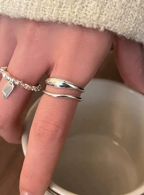 不规则戒指RONERAI金属百搭女