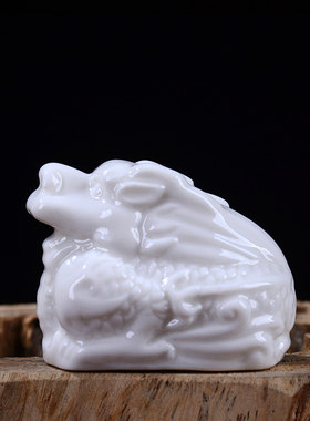 2019迷你摆件小龙蛇属相十二生肖鼠牛虎兔陶瓷马羊猴鸡狗猪工艺品