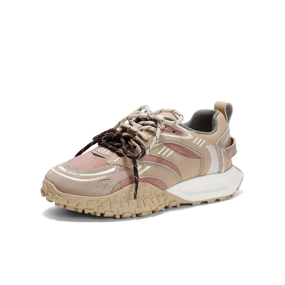 森达可可拿铁女鞋2025春季新款运动风复古超软休闲阿甘鞋ZTF45AM5,淘宝优惠券,粉丝福利购,淘宝优惠卷