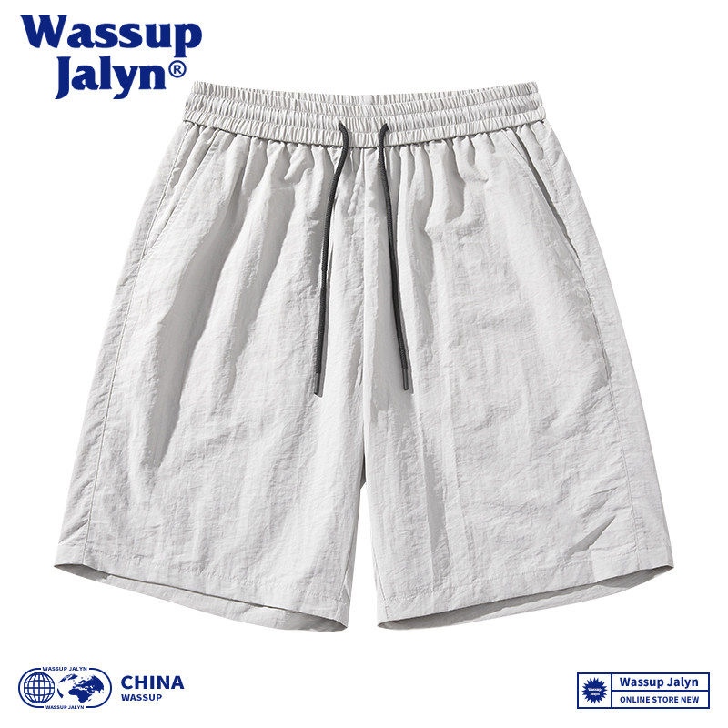 WASSUP JALYN速干冰丝跑步运动短裤男女夏季薄款休闲宽松五分裤子,淘宝优惠券,粉丝福利购,淘宝优惠卷