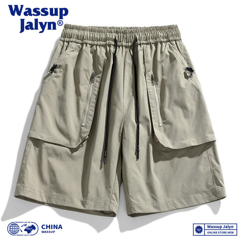 WASSUP JALYN美式工装短裤男夏季潮牌宽松运动男生直筒休闲五分裤,淘宝优惠券,粉丝福利购,淘宝优惠卷