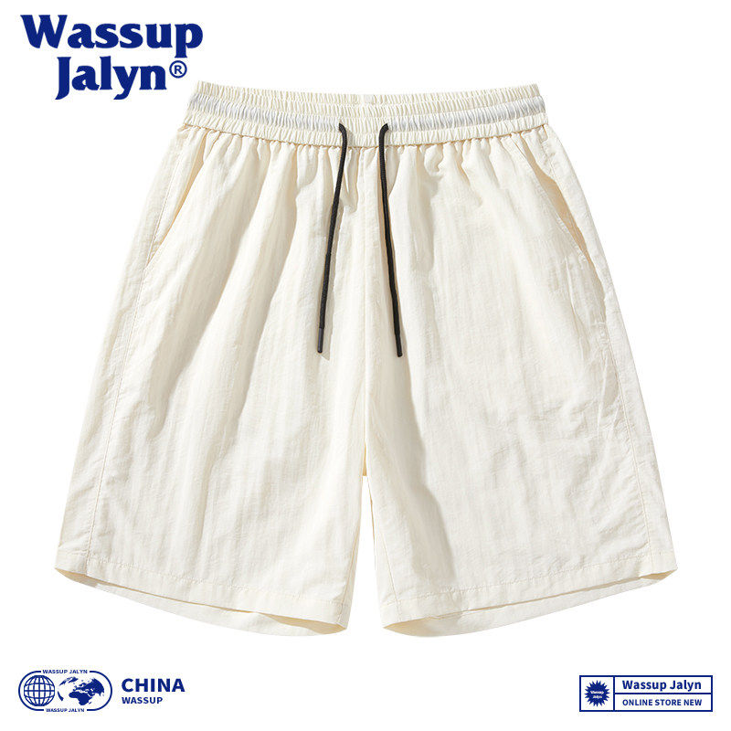WASSUP JALYN速干冰丝跑步运动短裤男女夏季薄款休闲宽松五分裤子,淘宝优惠券,粉丝福利购,淘宝优惠卷