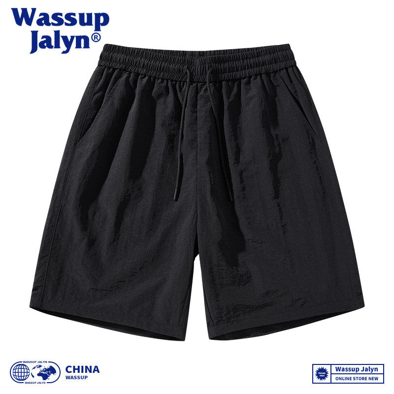 WASSUP JALYN速干冰丝跑步运动短裤男女夏季薄款休闲宽松五分裤子,淘宝优惠券,粉丝福利购,淘宝优惠卷