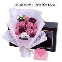 Birthday Gift Surprise Soap Flowers Seven-day Valentines Day Romantic Gift Ideas New Fancy Soap Rose Bouquet Gift Box