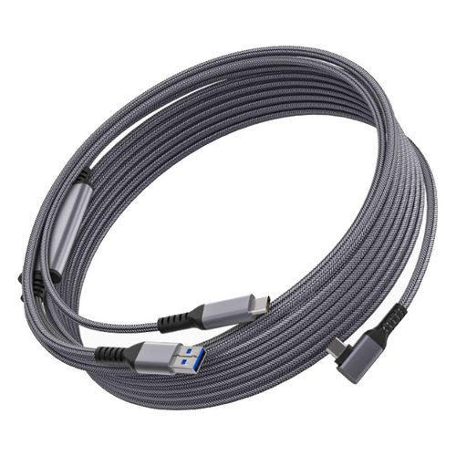 Quest3s/2串流线5米Pico4VR Link线弯头PICO4Ultra续航充电数据线 - 图3
