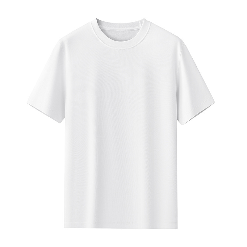 300G重磅短袖男t恤美式复古2024夏季纯色纯棉t桖半袖男生短袖 - 图3