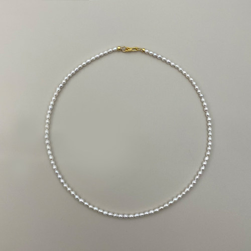 珍氏珠宝天然淡水珍珠项链女款 925银keshi珠通勤简约颈链锁骨链 - 图3