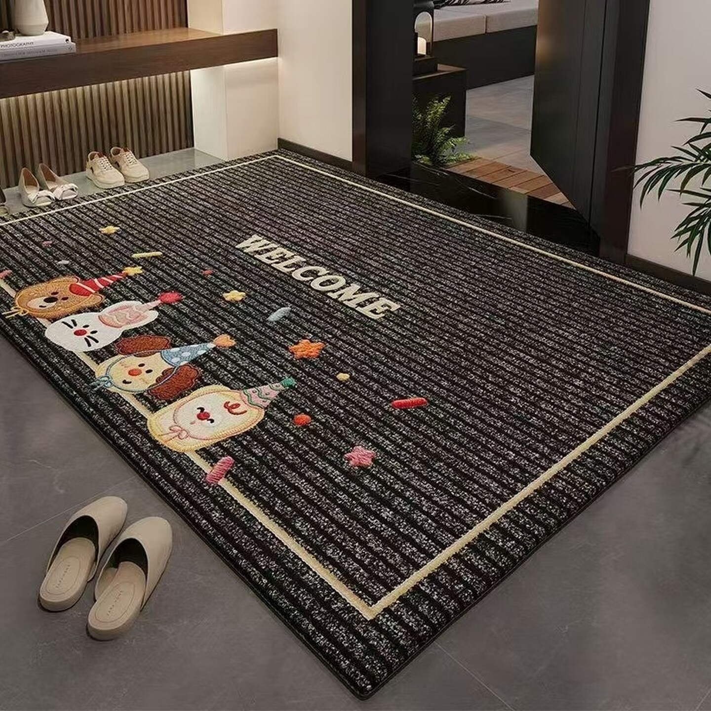 Special kitchen floor mats are non-slip, anti-oil and water-absorbent, high-end carpets, wipeable, washable and stain-resistant foot mats, washable entry doors