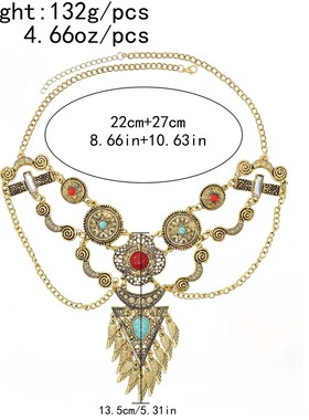 敦煌复古流苏项链西域异域风