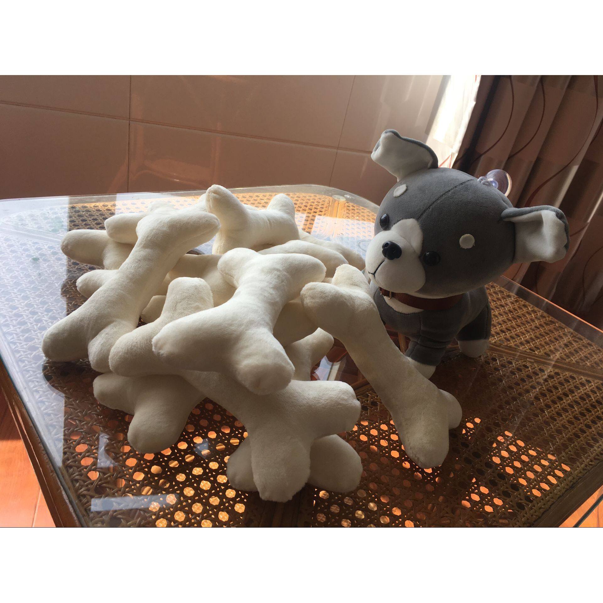 光棍节毛绒玩具小礼物骨头玩偶仿真单身狗狗粮啃咬创意玩偶抱枕