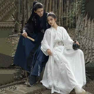 Song dynasty-made hanfu men's clothing with han elements, knights, national trends, men's and women's couples suits, ancient style students' daily chinese style ancient costumes