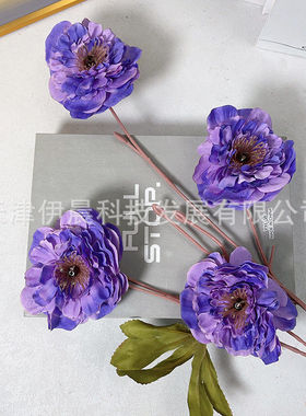 仿真花千层牡丹4头婚庆婚礼堂路引插花装饰花材露莲枝酒店造景