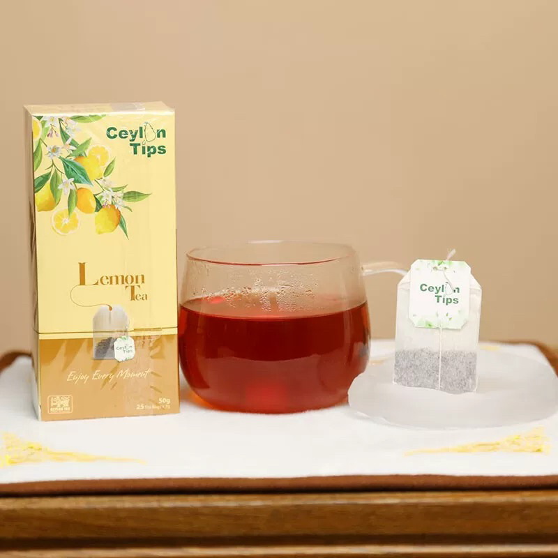 Ceylon tips斯里兰卡柠檬锡兰红茶包办公室下午茶袋泡茶伯爵50g - 图3