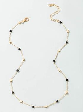 Tocona Charms Bead Clavicle Chain Choker Necklace for Women