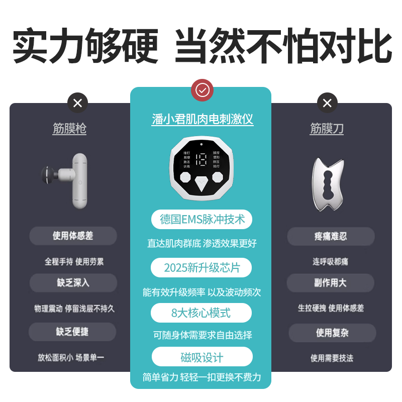 潘小君肌肉电刺激仪脉冲按摩器智能按摩贴按摩仪术后训练恢复锻炼,淘宝优惠券,粉丝福利购,淘宝优惠卷