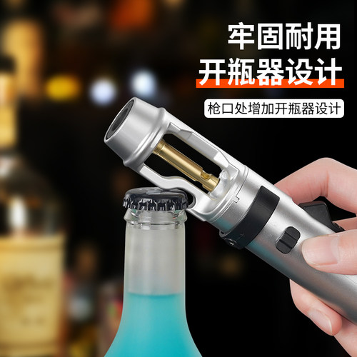 新款创意直冲充气打火机防风艾灸专用高温喷枪户外烧烤点火器焊枪 - 图2
