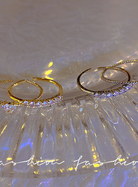 套装锆石戒指女轻奢小众精致爱心食指戒韩国ins个性百搭戒指