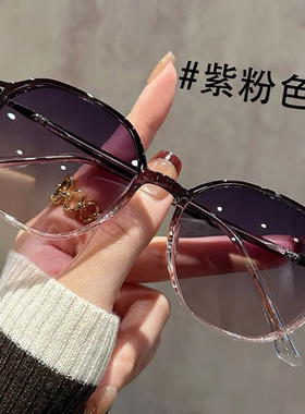 韩系茶色大框显瘦防紫外线墨镜