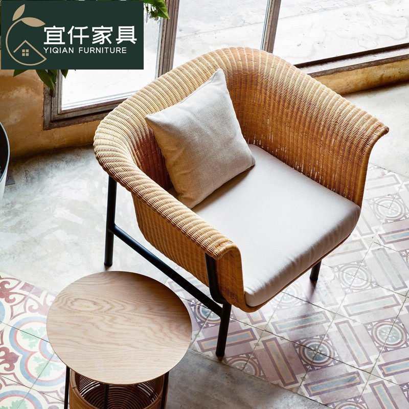 东南亚民宿藤椅沙发庭院藤编小茶几室内客厅阳台户外家具东南亚风,淘宝优惠券,粉丝福利购,淘宝优惠卷