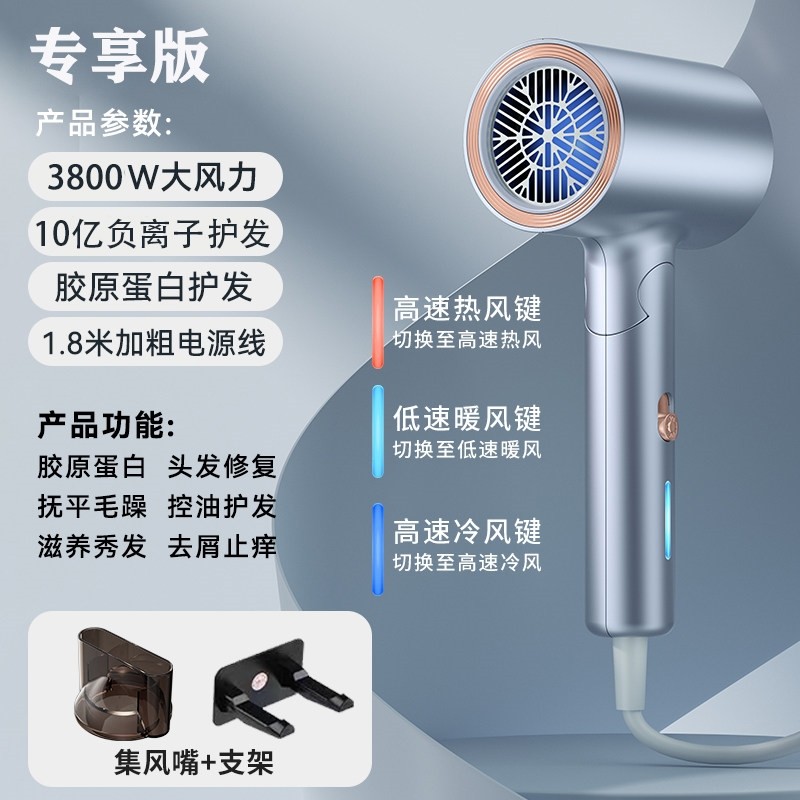 新款电吹风机家用可折叠大风力功子护发静音率速干冷热风恒温负离,淘宝优惠券,粉丝福利购,淘宝优惠卷