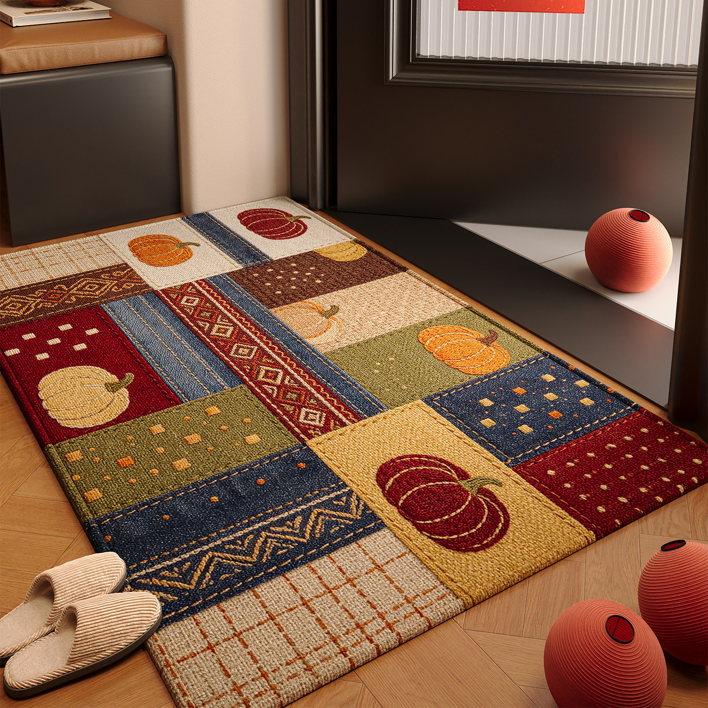 Entrance door floor mat villa entrance door anti-slip mat dirt-resistant dust removal carpet 2026 new door mat customization