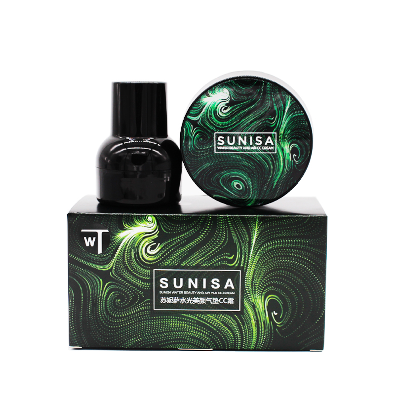 官网正品苏妮萨小蘑菇头气垫bb霜保湿遮瑕抖音快手同款粉底液cc霜 - 图3