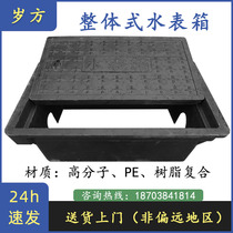 All kinds of buried brick-free brick high molecular HDPE resin composite water valve well integral vertical water meter box