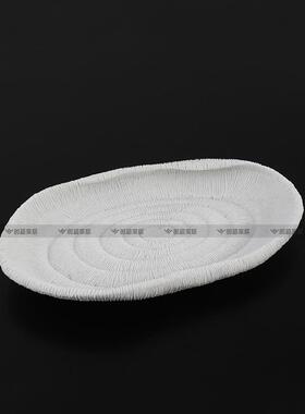 法式复古托盘轻奢高档香薰收纳茶几桌面艺术高级感不规则装饰摆件