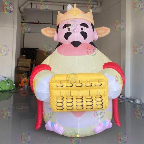 充气卡通大型开业门头节日氛围装饰财神爷门头装饰打卡模型道具 - 图3